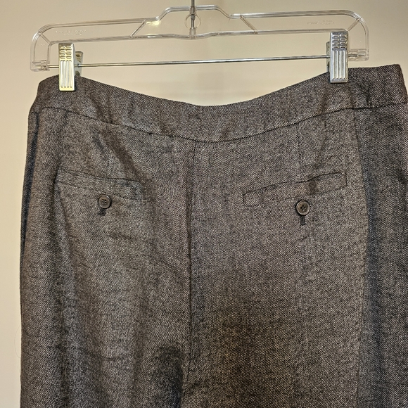 Anne Klein grey business office formal wide winter pants size 10 US - Picture 5 of 8